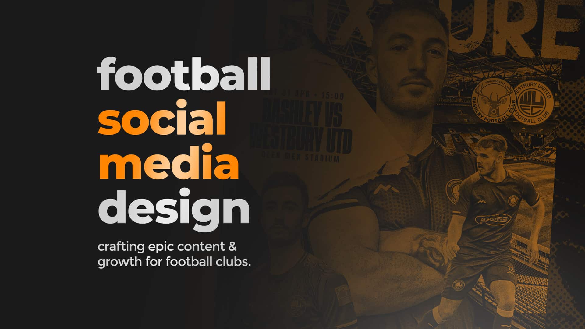football social media graphics